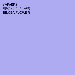#AFABF3 - Biloba Flower Color Image